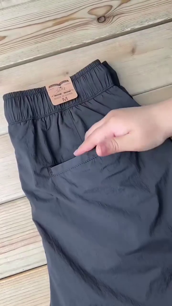 Men’s Black Elastic Waist Smart Casual Stretch Trousers - Image 4