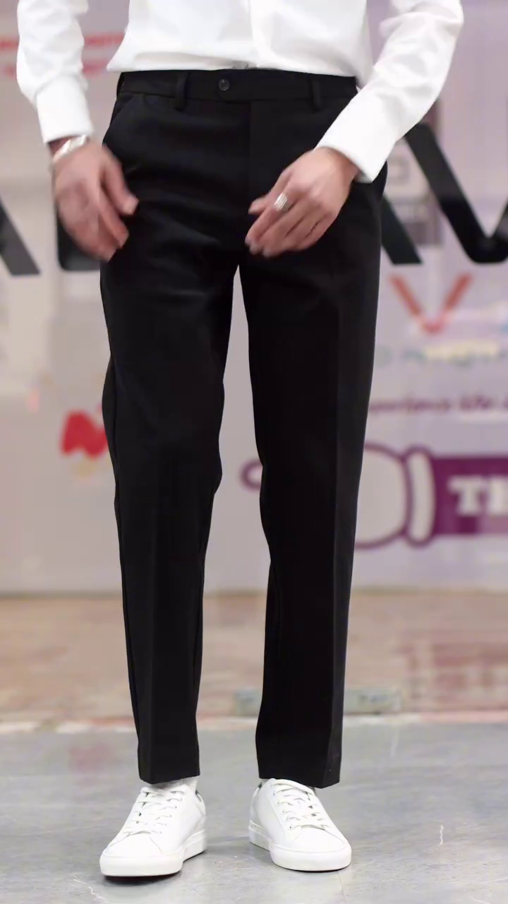 Men Slim Fit Everyday Smart Wear Comfort Stretch Formal Trouser - Image 6