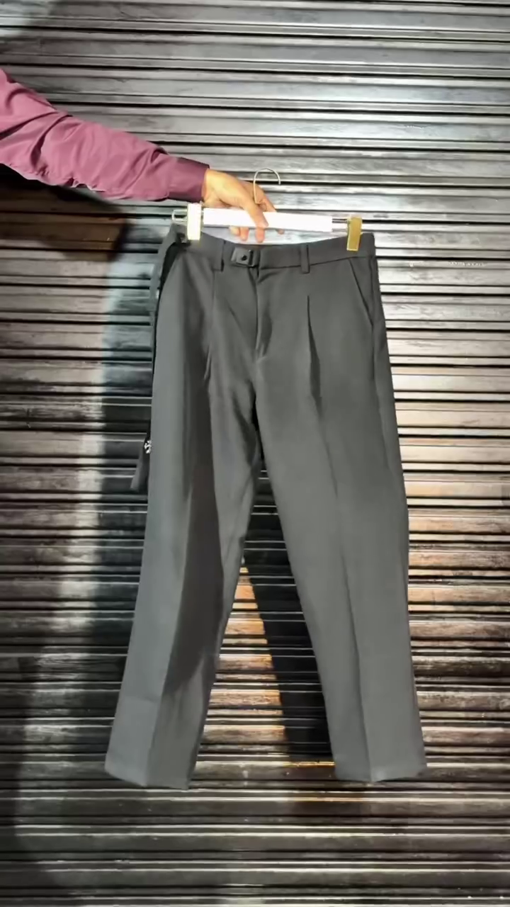 Men Slim Fit Easy Wash Formal Trousers - Image 3