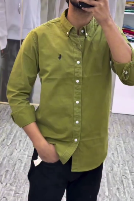 Men’s Plain Daily Wear Full Sleeve Shirt
