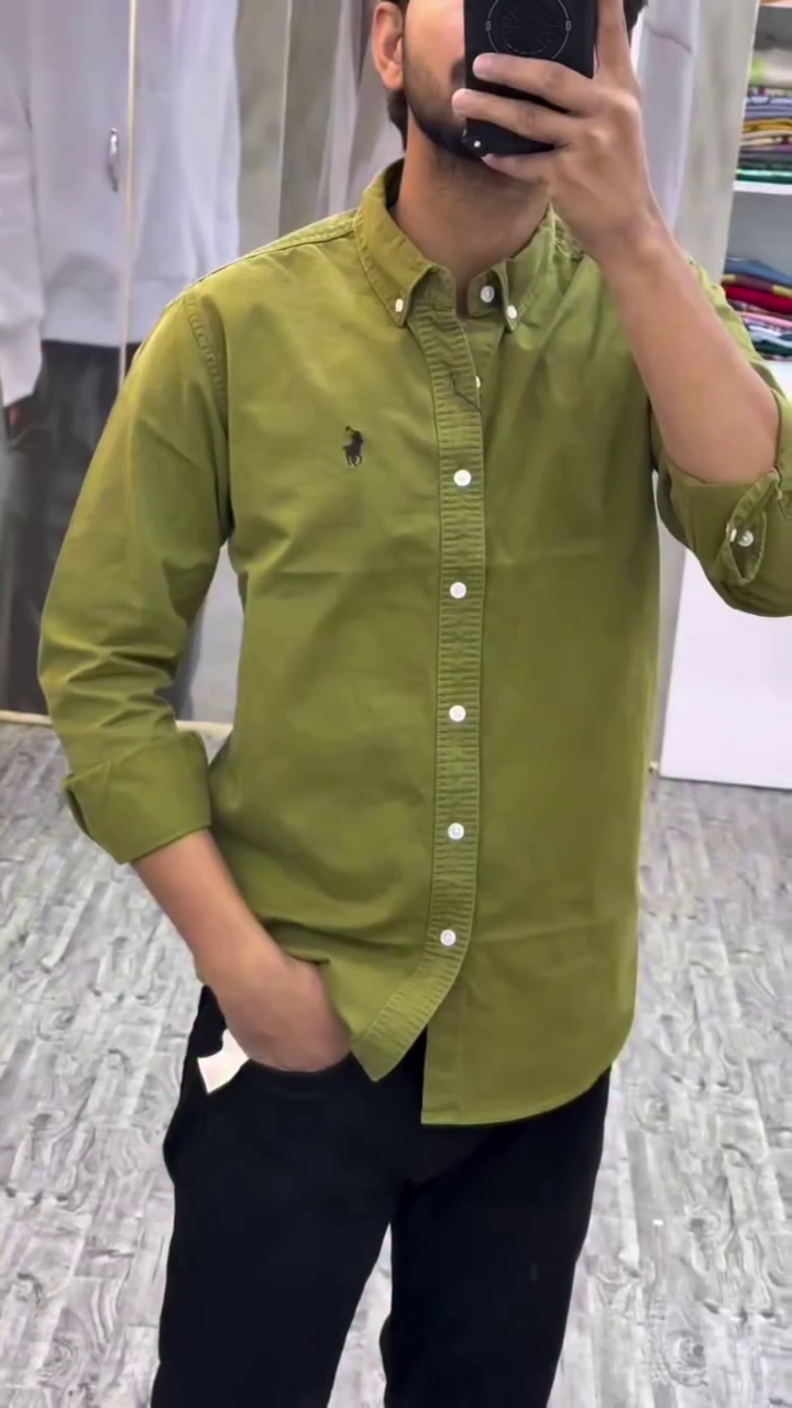Men’s Plain Daily Wear Full Sleeve Shirt