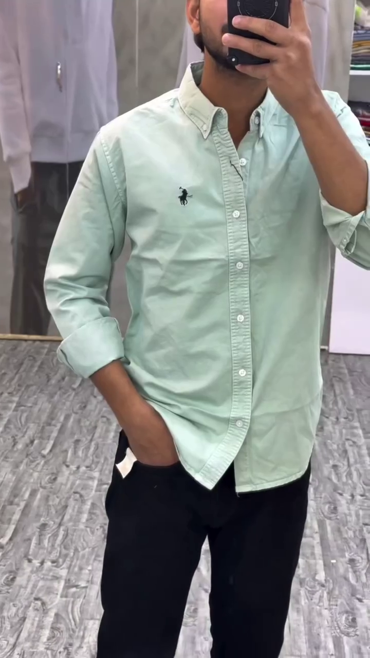 Men’s Plain Daily Wear Full Sleeve Shirt - Image 6