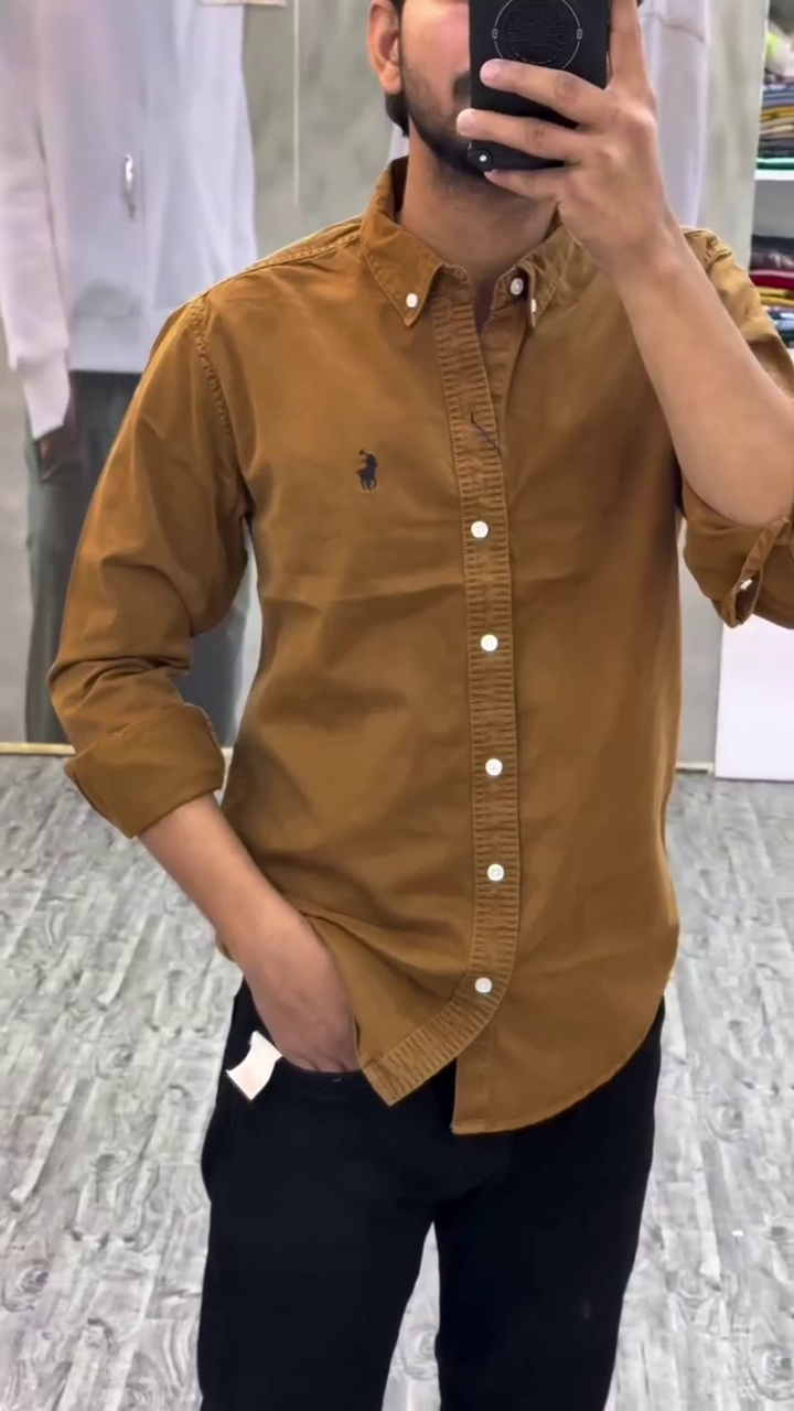 Men’s Plain Daily Wear Full Sleeve Shirt - Image 5