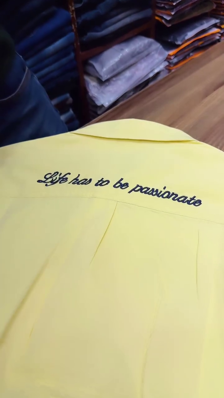 Men's Yellow Full Sleeve Shirt - Image 3