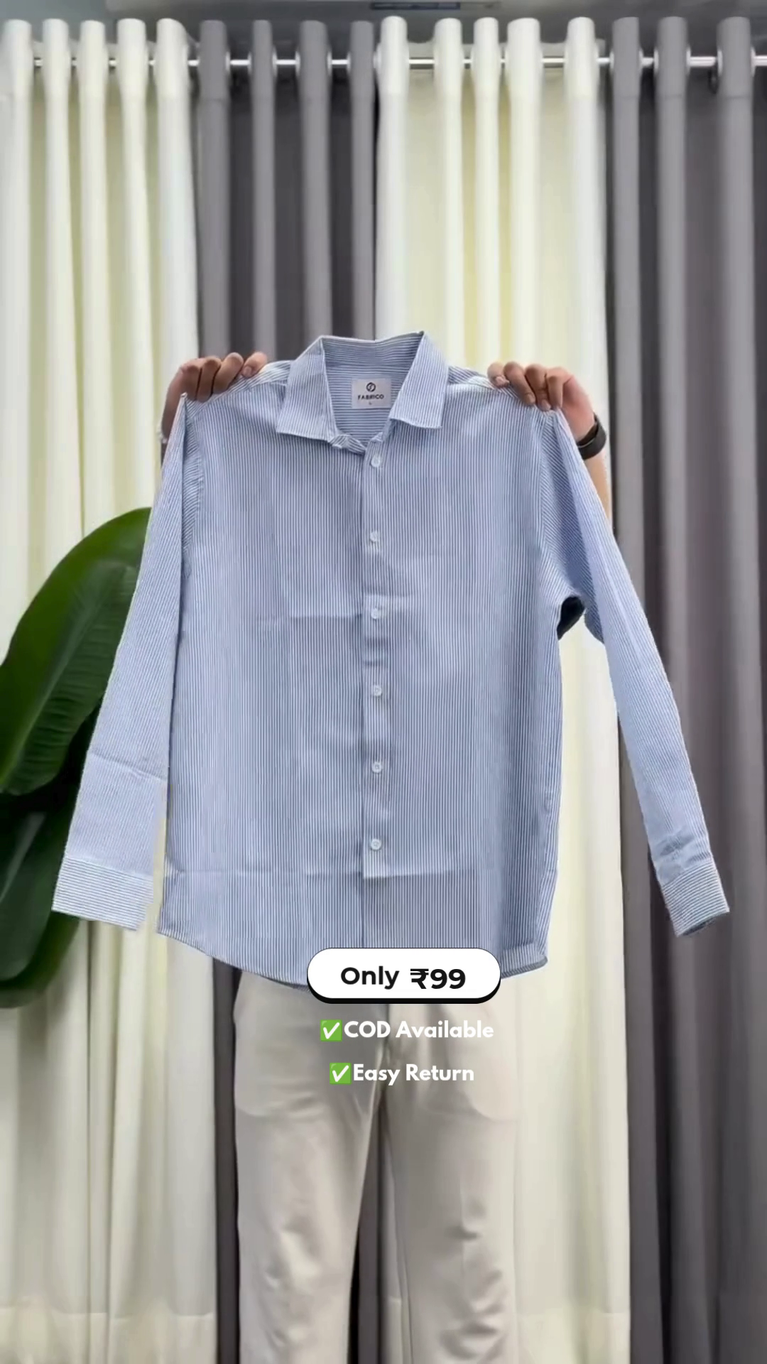 Men's Plain Full Sleeve Shirt - Image 2