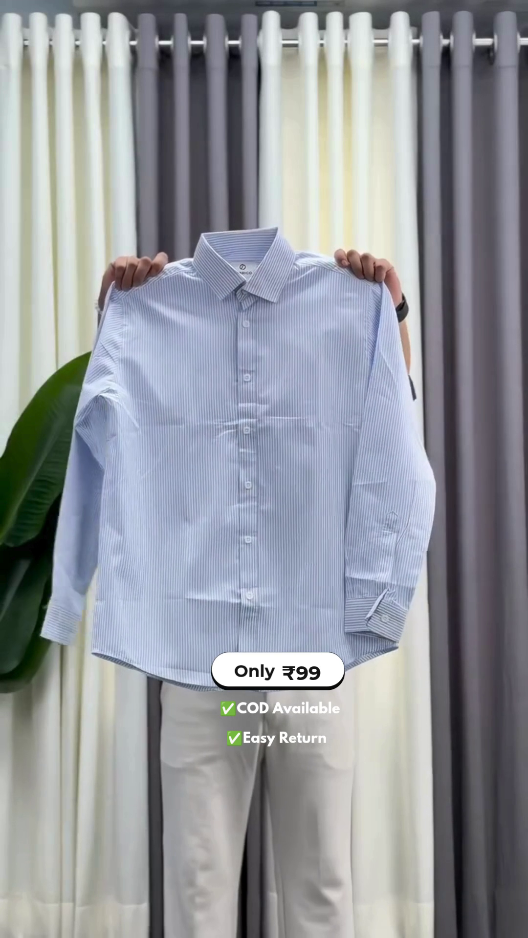 Men's Plain Full Sleeve Shirt - Image 3
