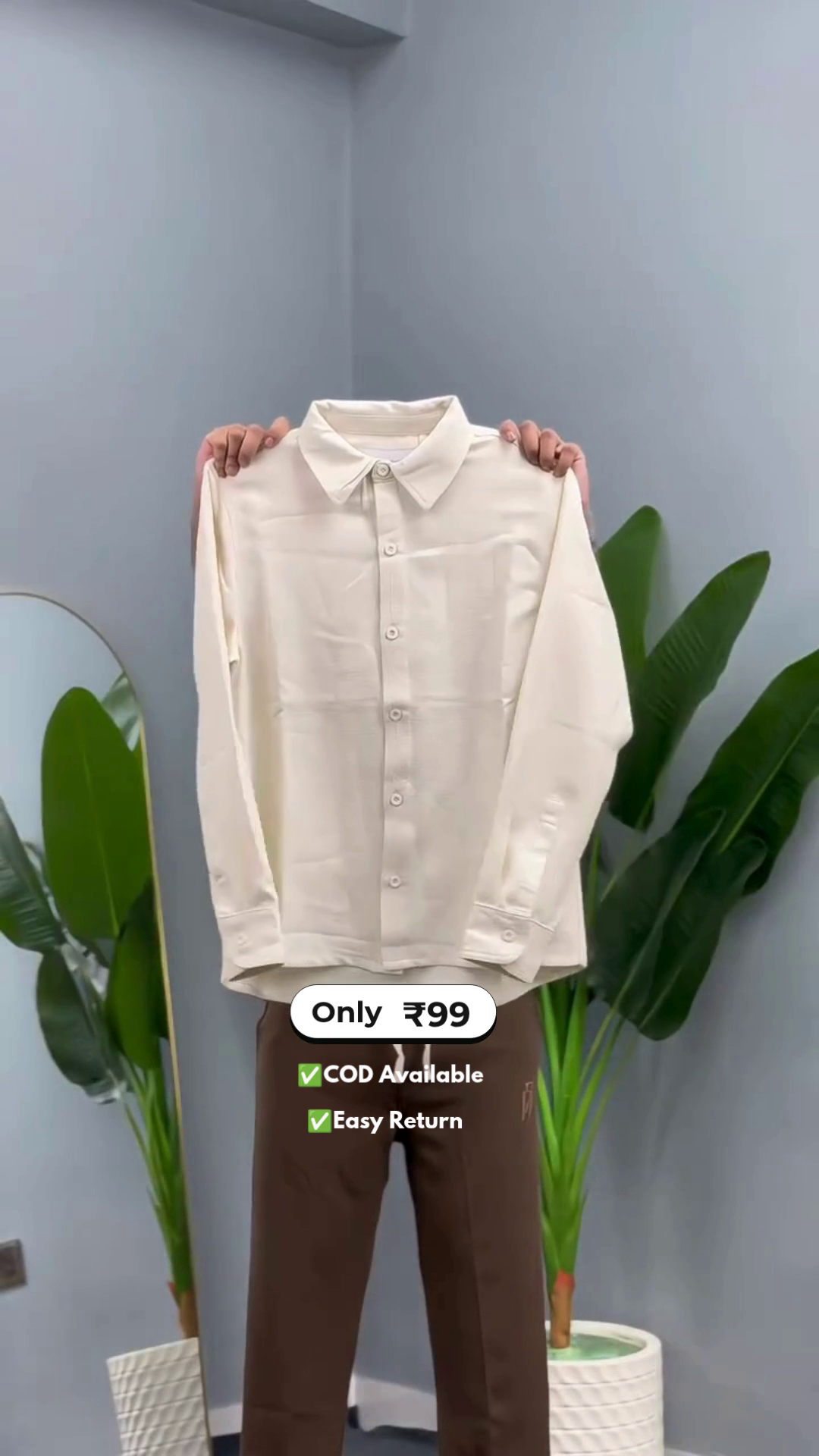 Men's Plain Daily Wear Shirt - Image 2
