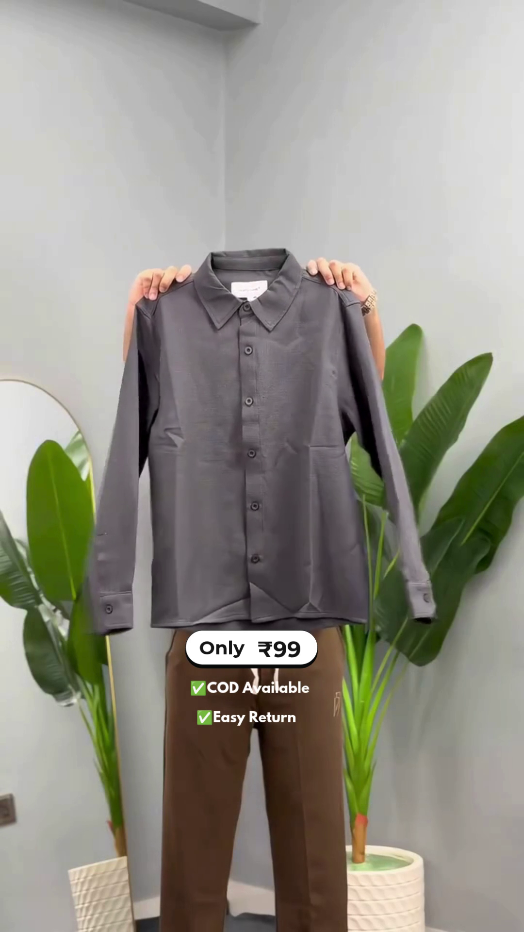 Men's Plain Daily Wear Shirt - Image 7
