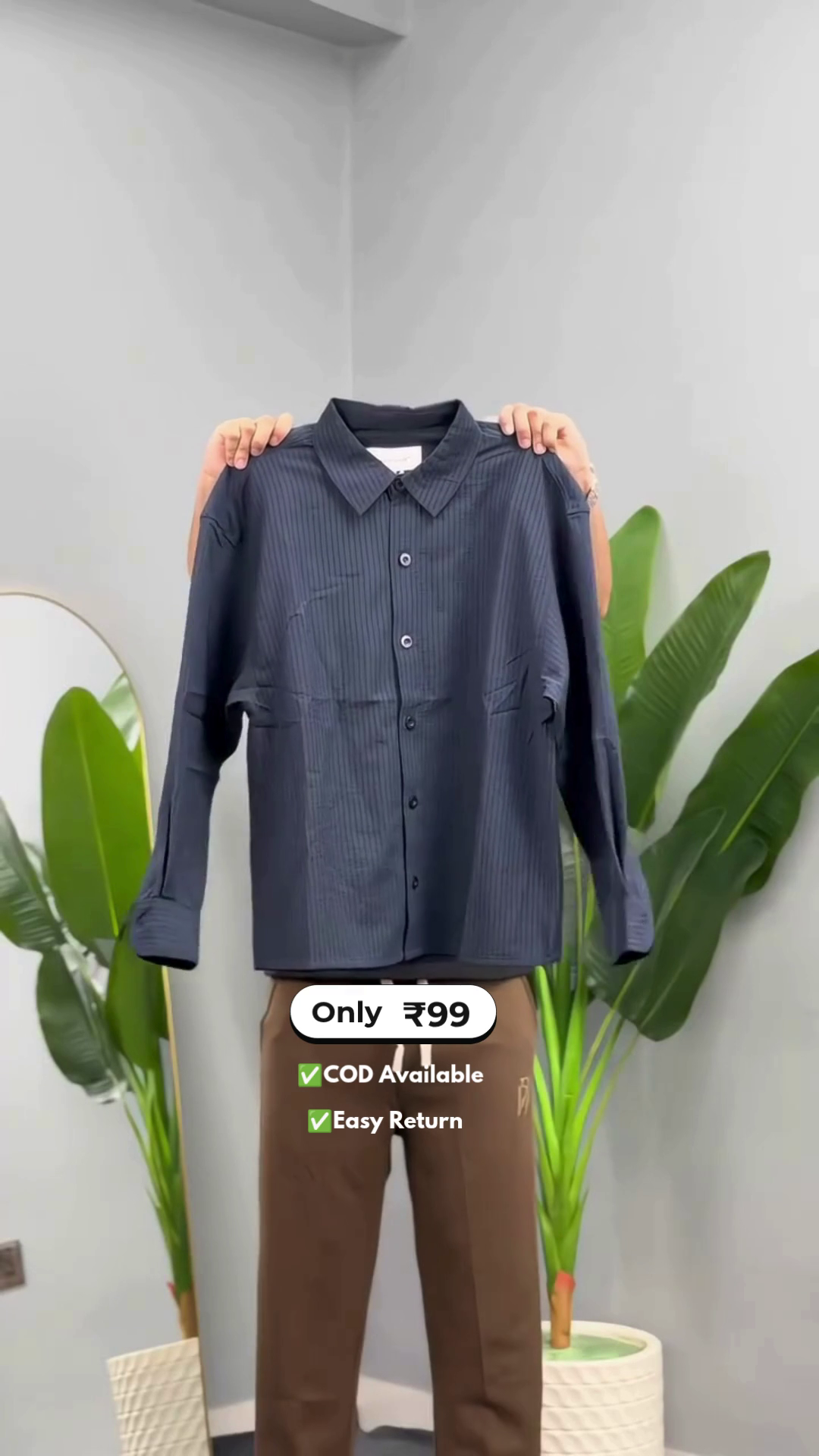 Men's Plain Daily Wear Shirt - Image 3
