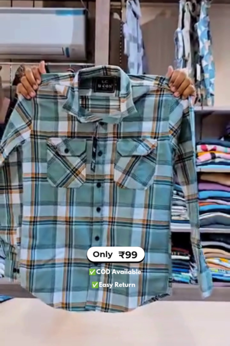 Men's Checkes Full Sleeve Shirt