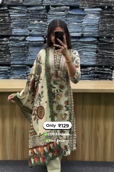 Women's Long Sleeve Kurta Se