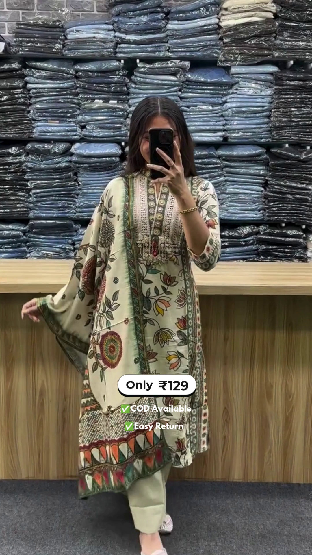 Women's Long Sleeve Kurta Se
